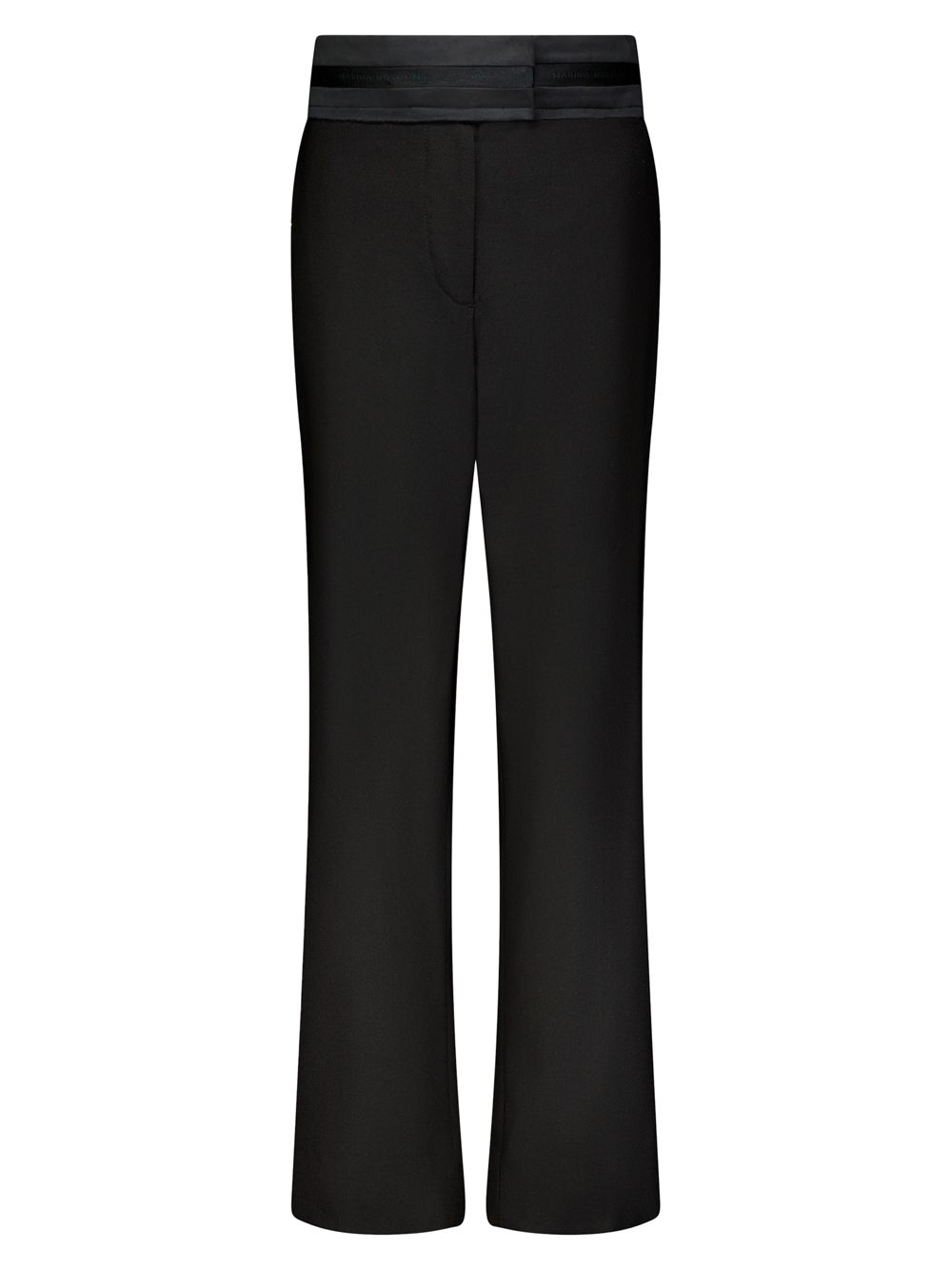 Свободные брюки с необработанными краями Marina Moscone, черный