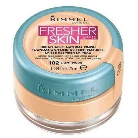 

Тональная основа для лица 102 Light Nude, SPF 15, 25 мл Rimmel, Fresher Skin