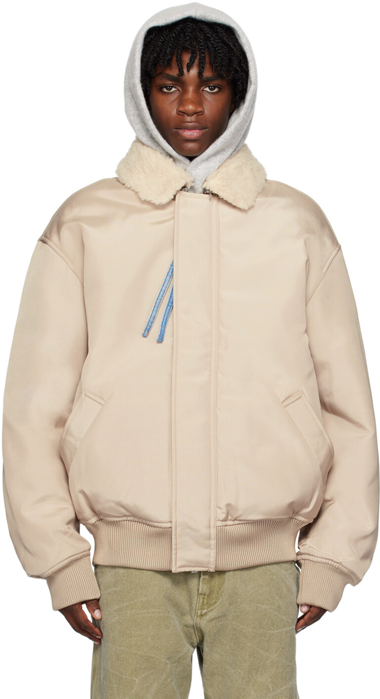 

Бежевый утепленный бомбер Cox Shell Acne Studios