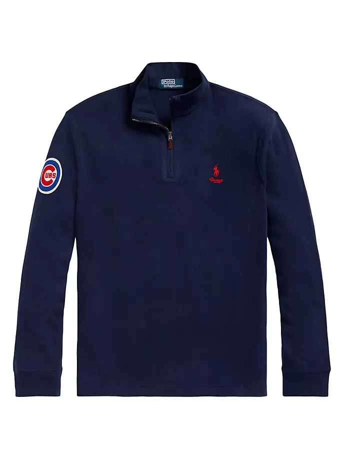 

Свитер Chicago Cubs с молнией в четверть Polo Ralph Lauren, цвет cruise navy