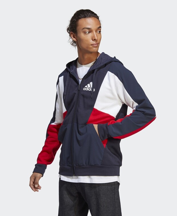 

Толстовка с капюшоном adidas Sportswear, темно-синий