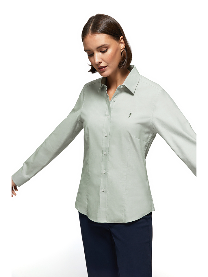 Рубашка Polo Club Slim fit, светло-зеленый