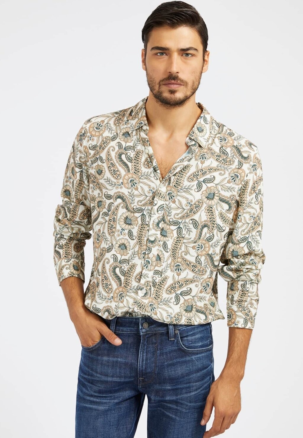 

Рубашка Guess, цвет blumenmuster
