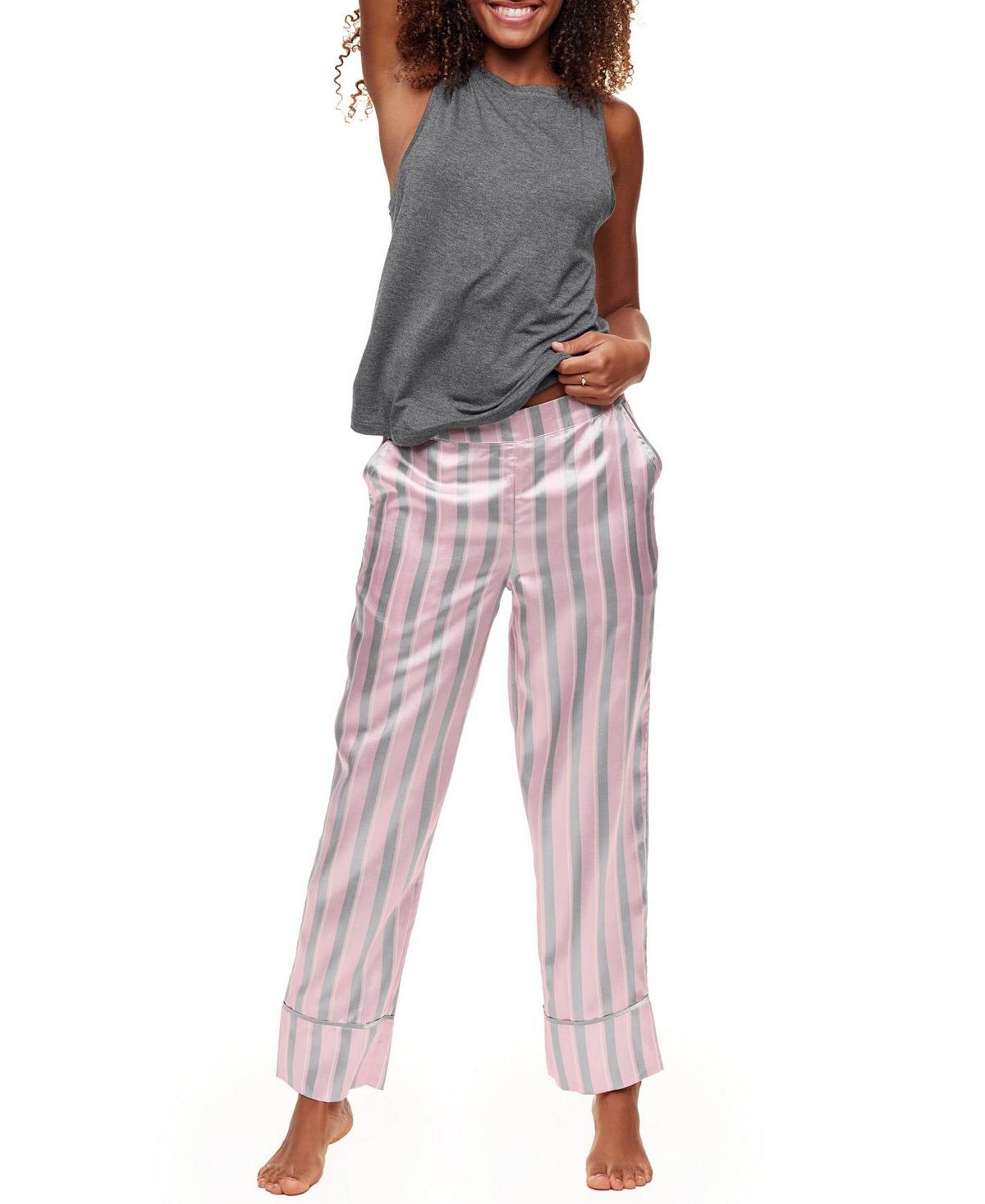цена Женская пижама Alania, майка и брюки, пижамный комплект Adore Me