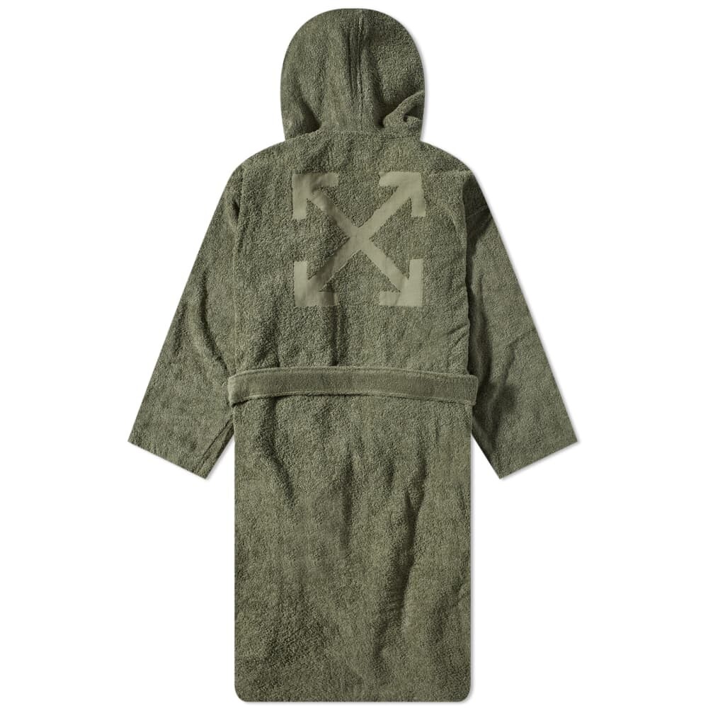 

Off-White Халат с капюшоном, армейский зеленый