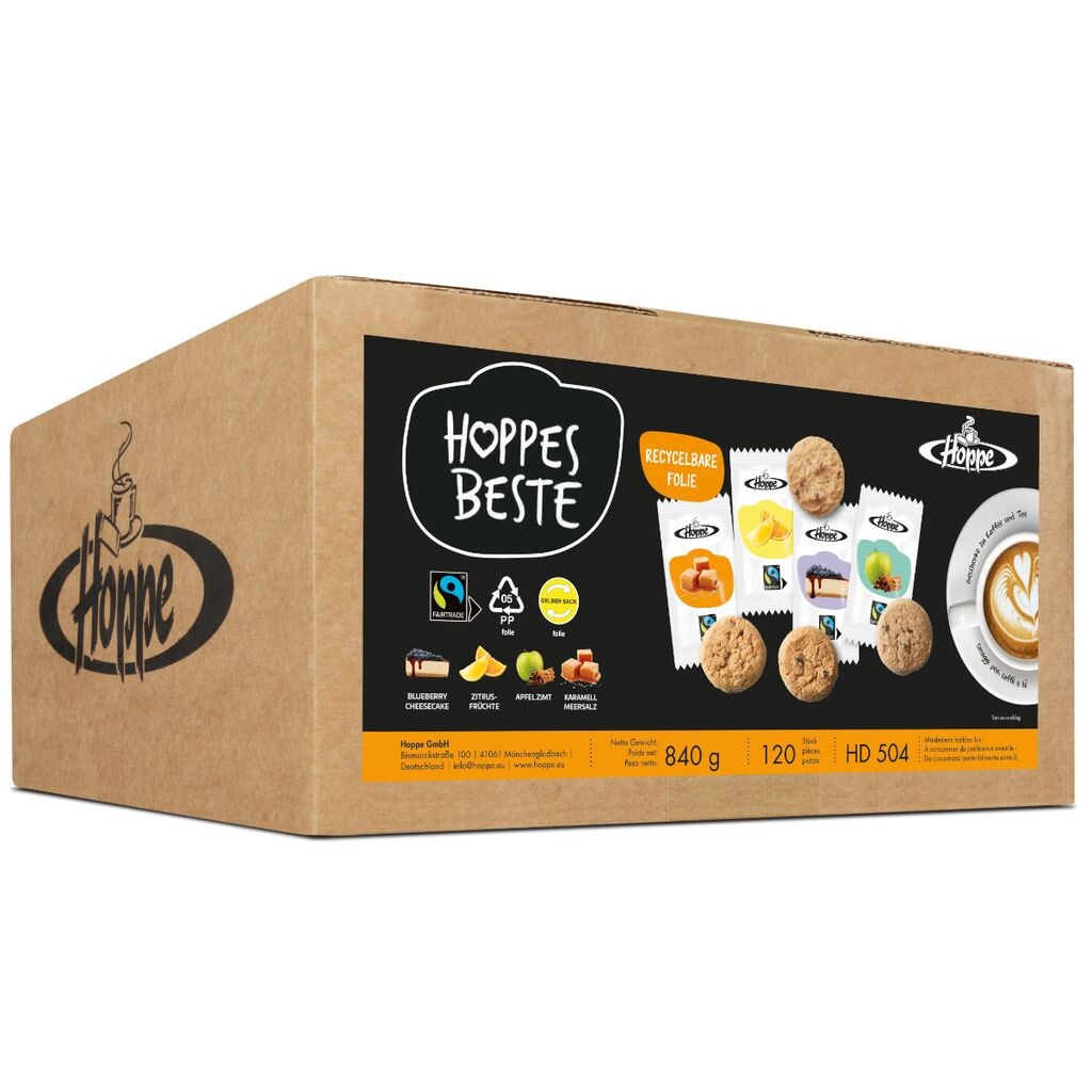 

Hoppe Fairtrade Best Mix 120 штук в индивидуальной упаковке 800г Hoppe Gmbh