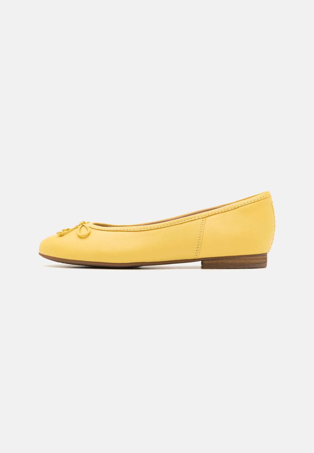 Балетки Fawna Clarks, цвет yellow leather цена и фото
