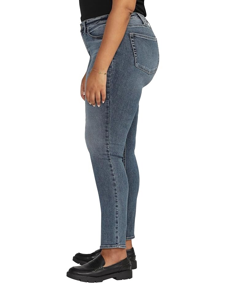 

Джинсы Silver Jeans Co. Plus Size Most Wanted Mid-Rise Straight Leg Jeans W63413EDB341, индиго