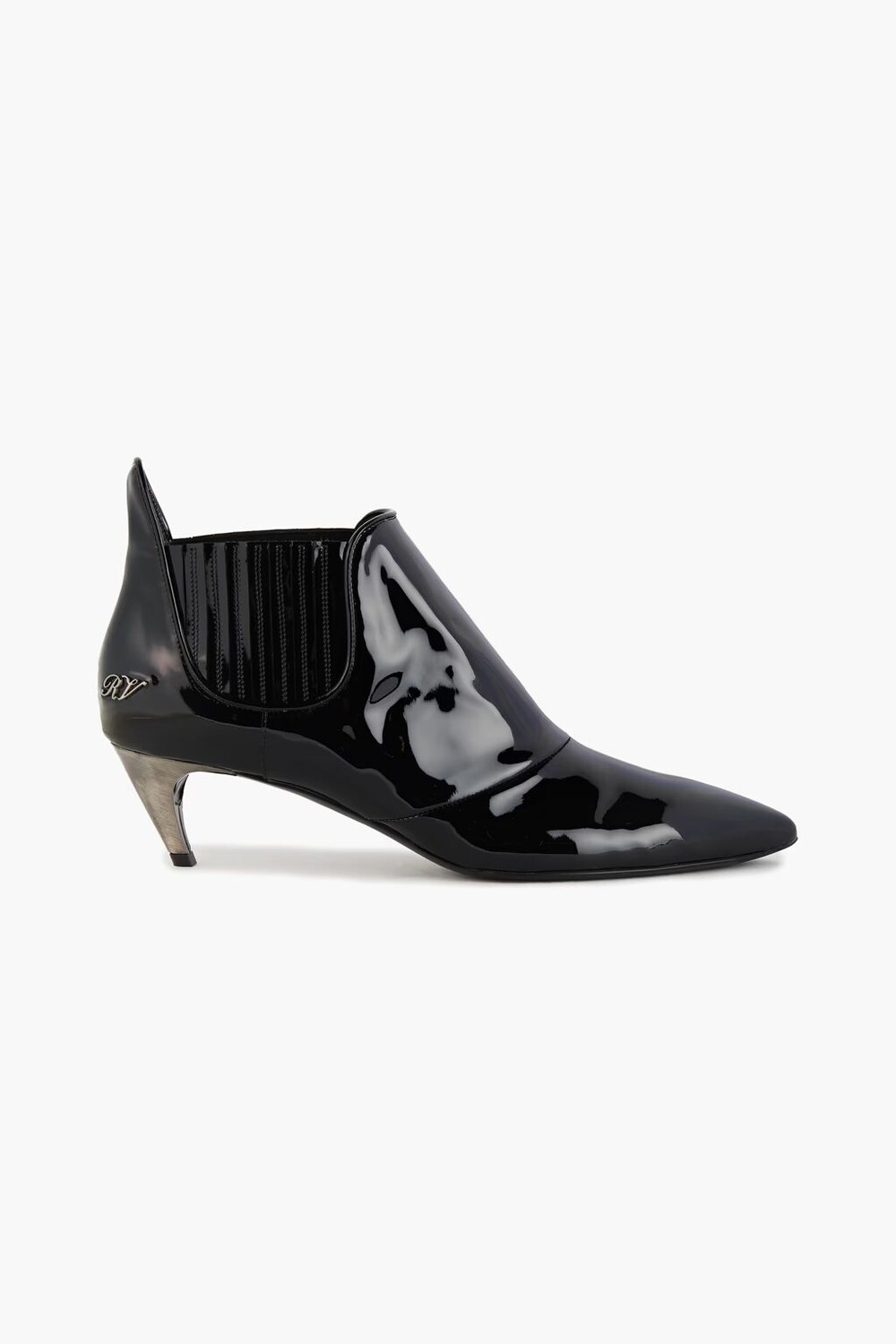 

Ботильоны из глянцевой кожи Roger Vivier, черный