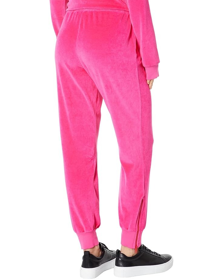 Брюки SUNDRY Zip Ankle Velour Joggers, цвет Hot Pink