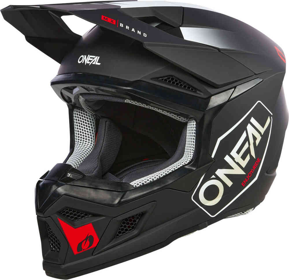цена 3SRS Hexx Черный/Белый/Красный Шлем для Мотокросса Oneal