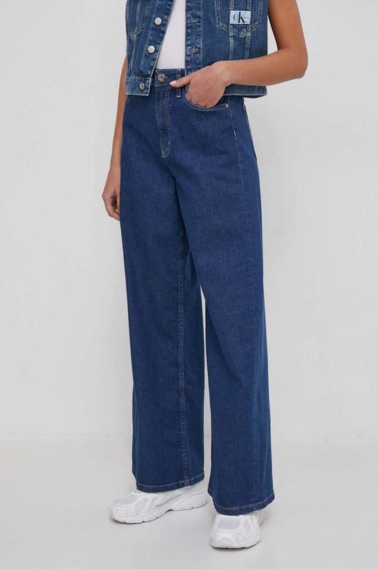 Джинсы Calvin Klein, синий джинсы широкие calvin klein размер 36 34 черный