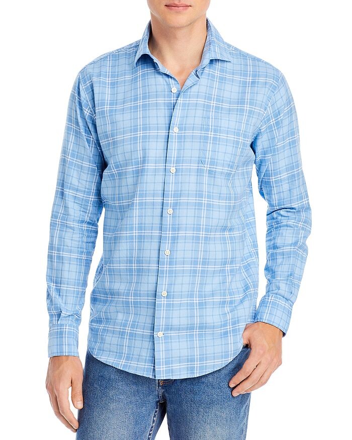 

Летняя спортивная рубашка в клетку Yates Peter Millar