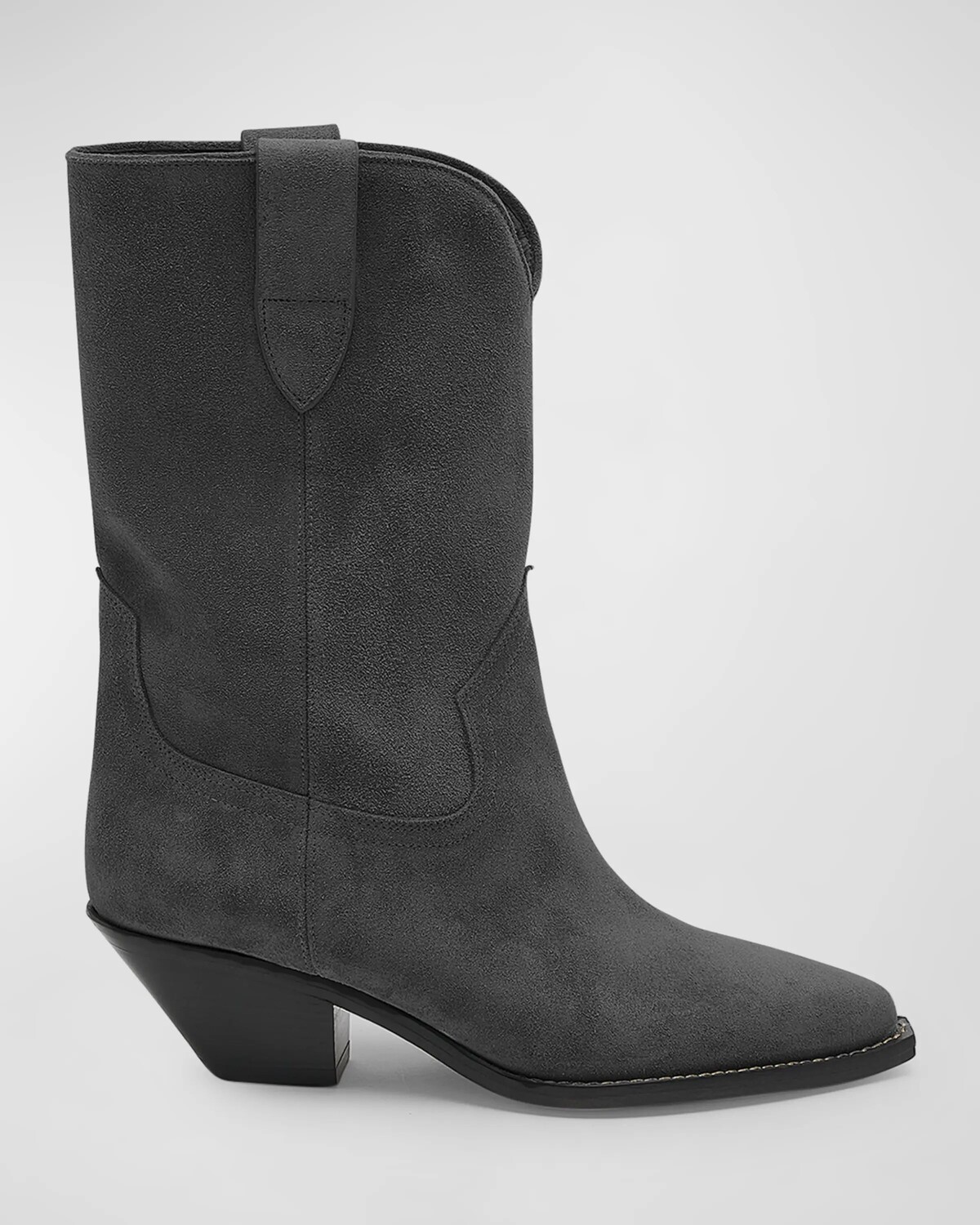 

Замшевые ботильоны Dahope в стиле вестерн Isabel Marant, цвет Faded Black