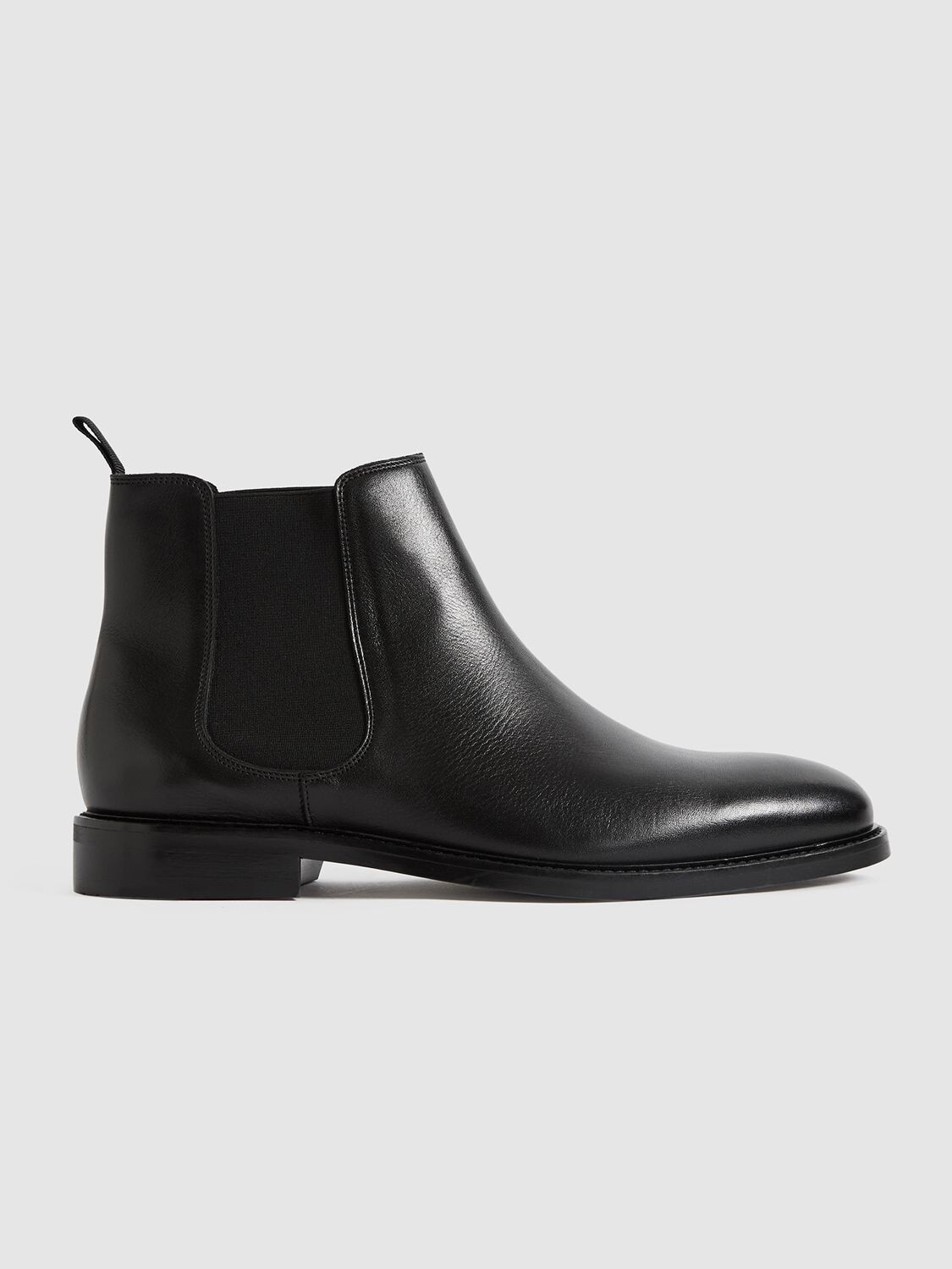 

Теноровые кожаные ботинки челси Reiss, черный