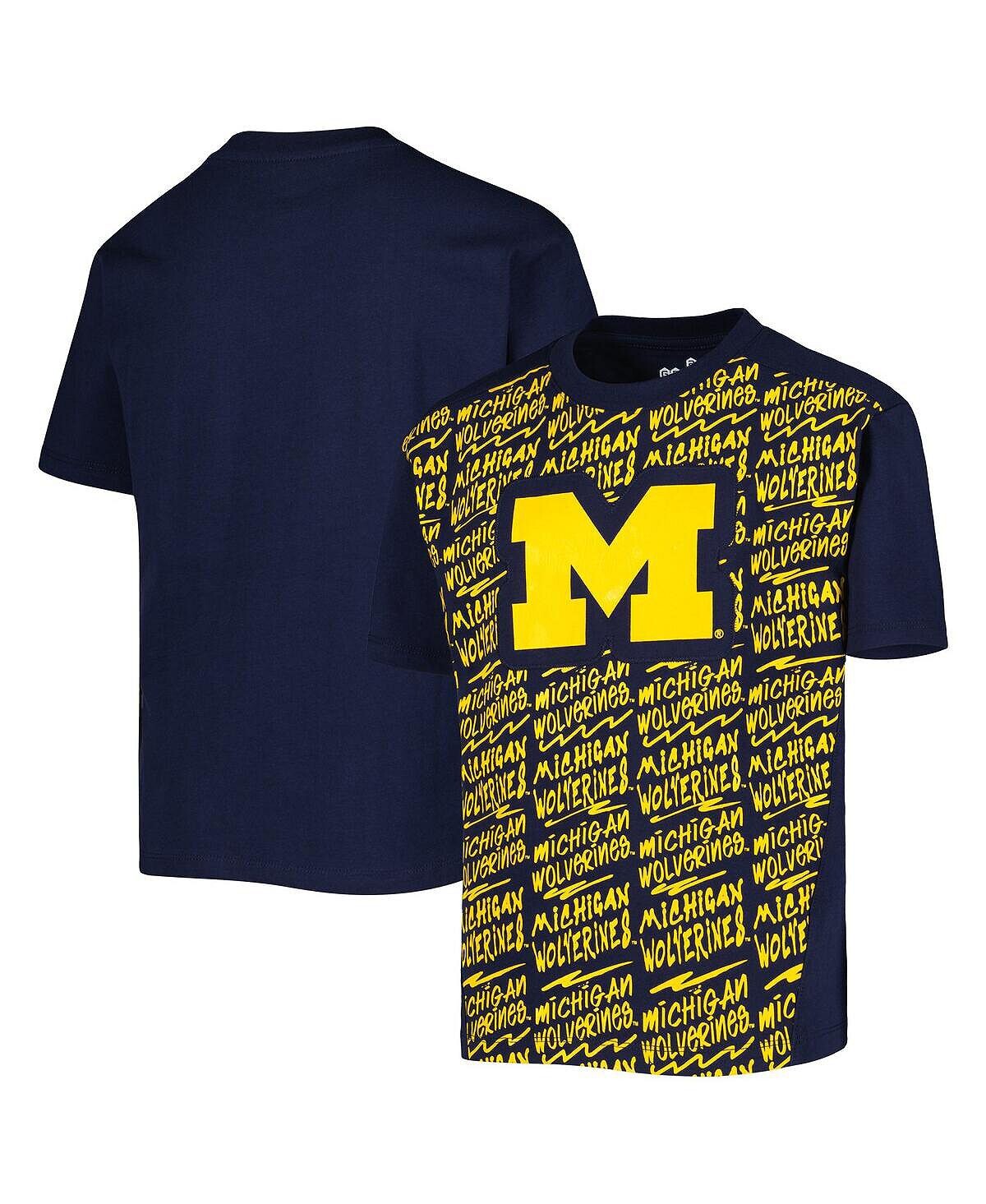 

Темно-синяя футболка с изображением Big Boys Michigan Wolverines Outerstuff