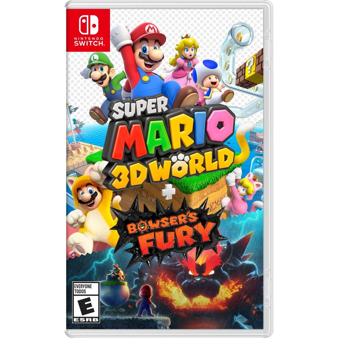 игра super mario 3d world bowsers fury nintendo switch русская версия Видеоигра Super Mario 3D World Plus Bowser's Fury - Nintendo Switch