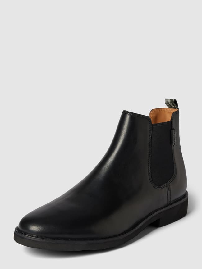 Кожаные ботинки челси с эластичными вставками Polo Ralph Lauren, черный кожаные ботинки челси talan chelsea polo ralph lauren черный