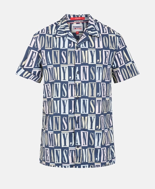

Рубашка с короткими рукавами – стандартный крой Tommy Hilfiger, темно-серый