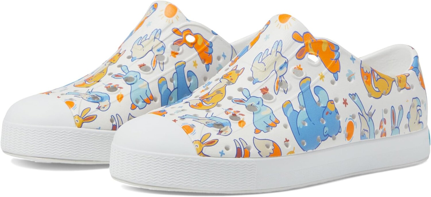 

Кроссовки Jefferson Sugarlite Print Native Shoes Kids, цвет Shell White/Shell White/Daylight Woodland Friends