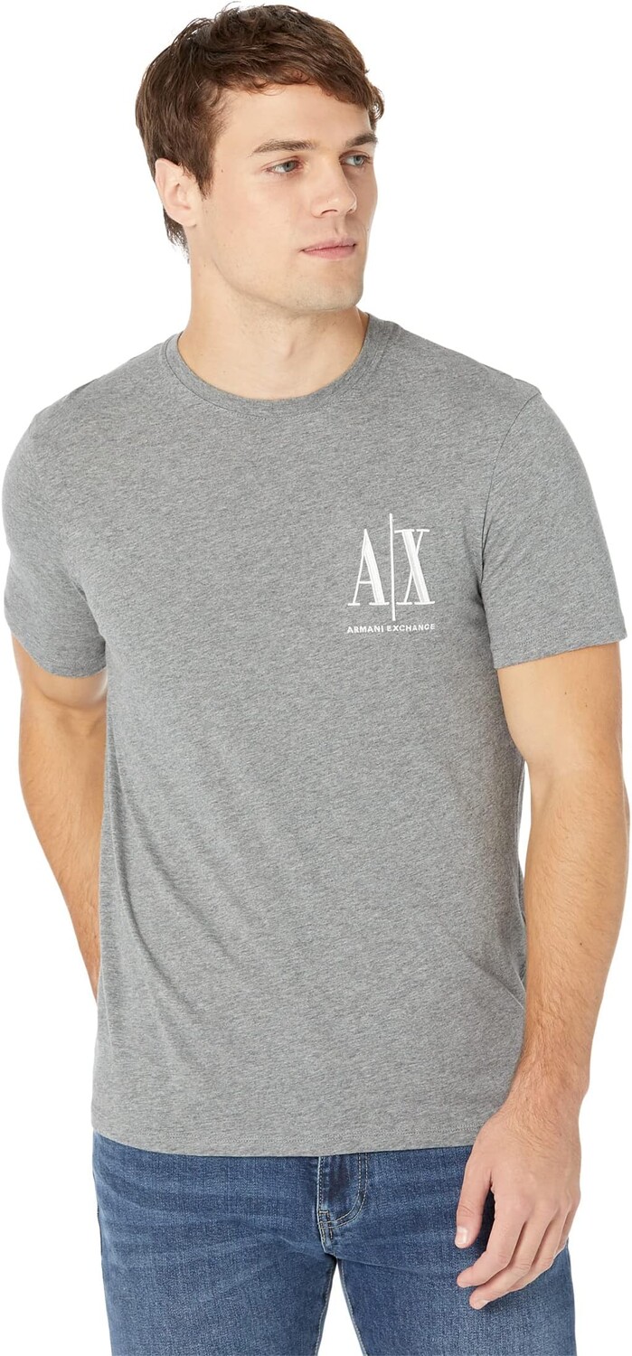 

Футболка из джерси с логотипом Icon Armani Exchange, цвет Bros Grey