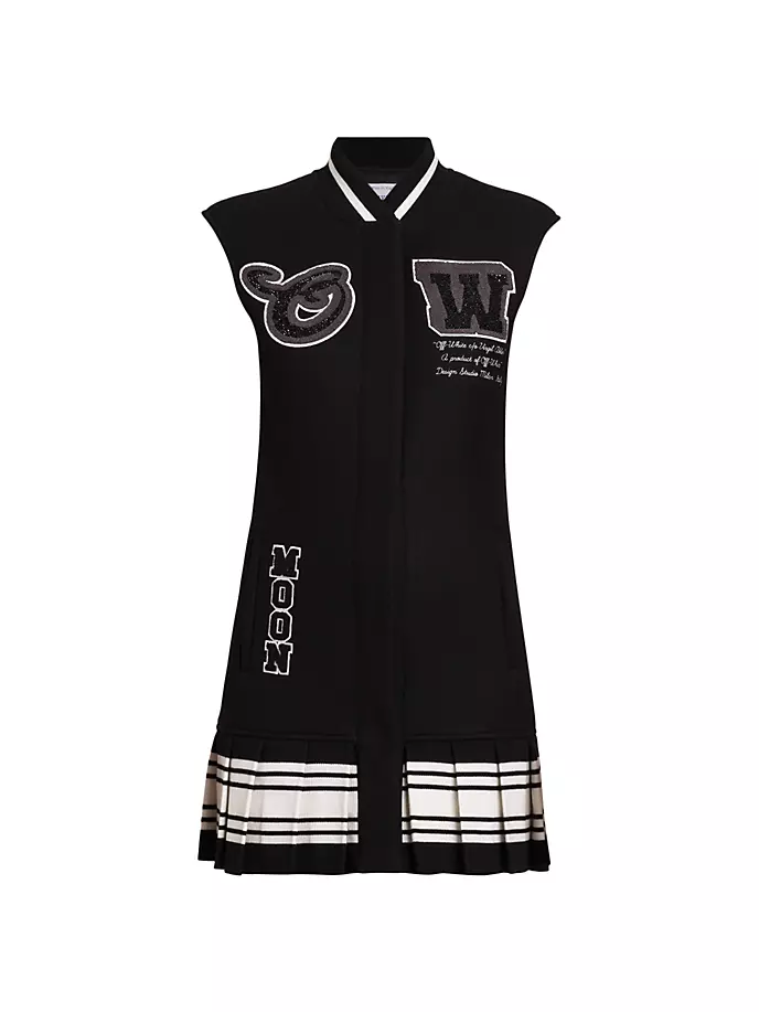 

Мини-платье Varsity с нашивкой-логотипом Off-White, белый