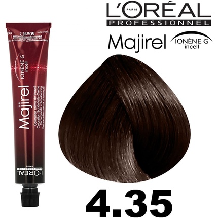 

Краска для волос L'Oreal Professionel Majirel 50 мл 4,35 золотисто-коричневого цвета красного дерева