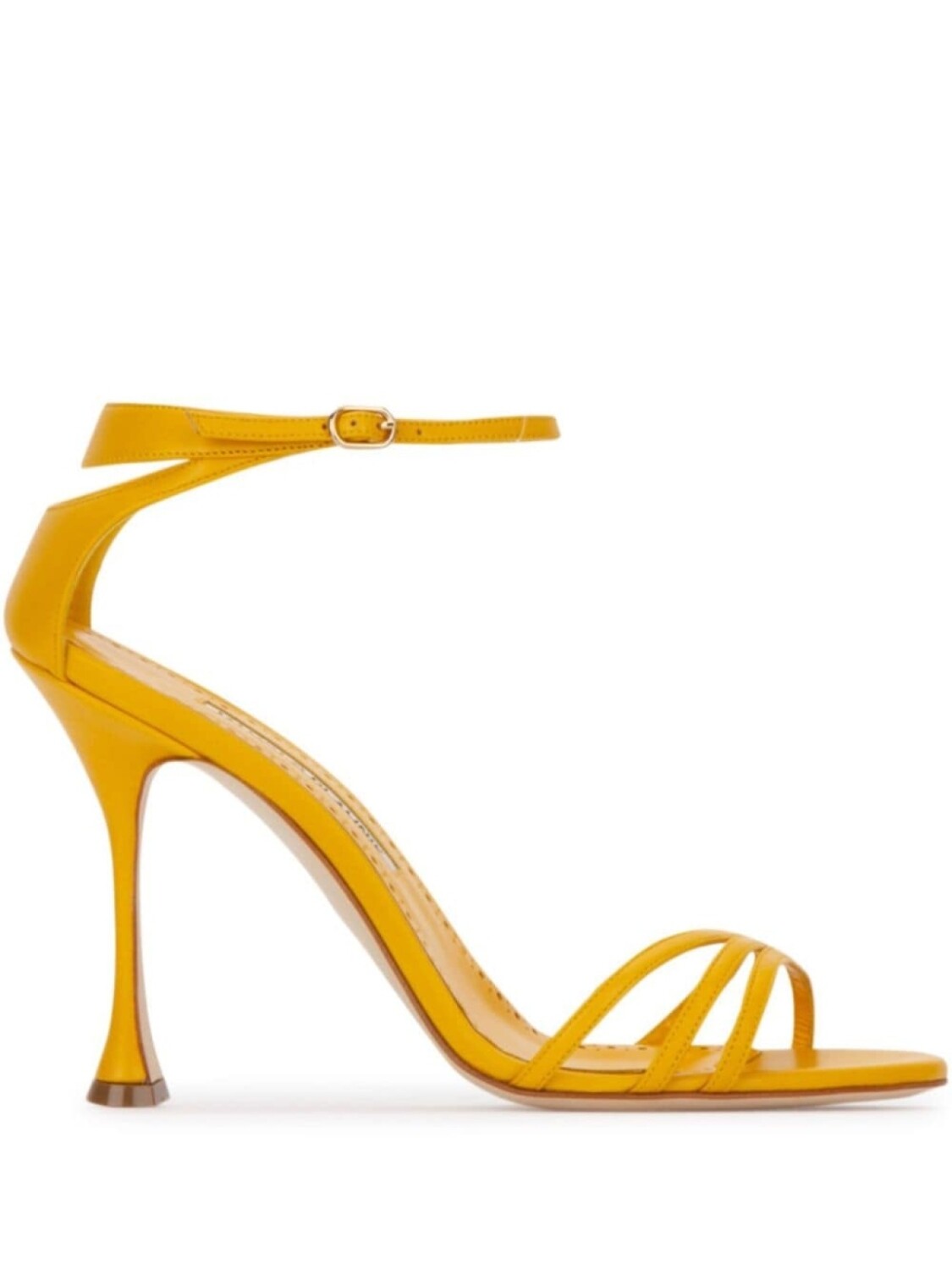 

Manolo Blahnik туфли кожаные 105 мм, желтый