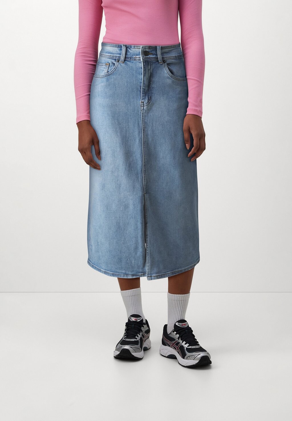 

Джинсовая юбка YASDOLMA LONG SKIRT YAS, Светло-синий