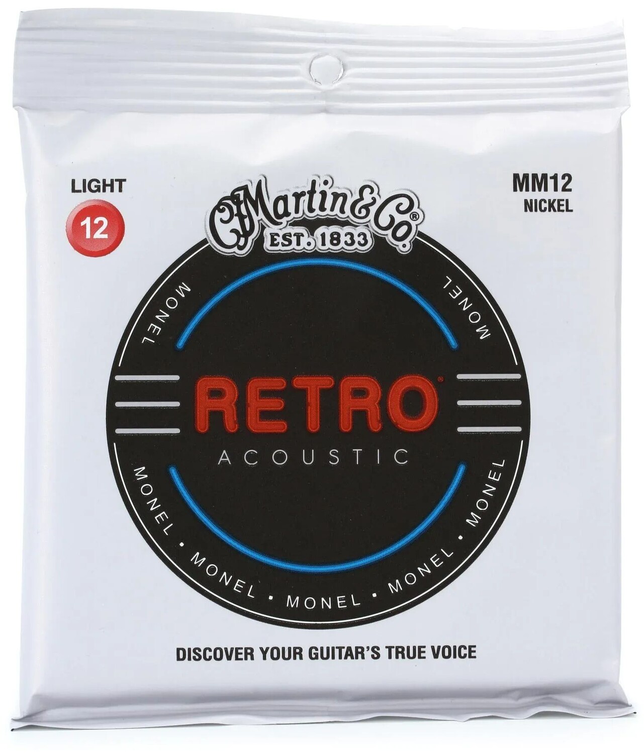 

Струны для акустической гитары Martin MM12 Retro — .012-.054 светлые