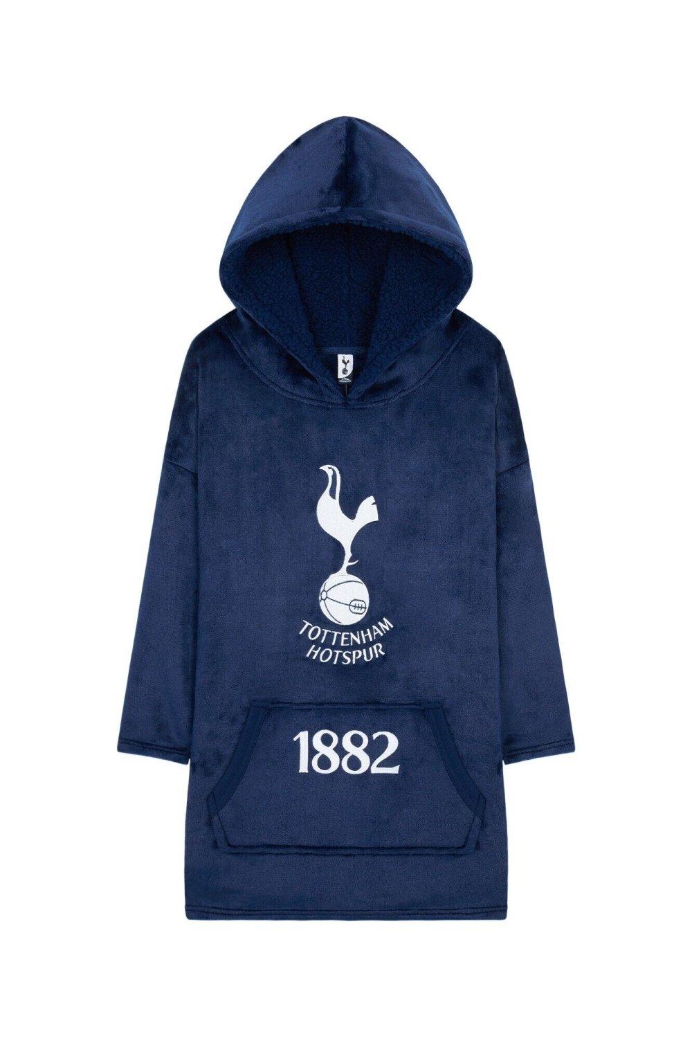 Одеяло с капюшоном оверсайз Tottenham Hotspur FC, синий printio футболка классическая официальная эмблема футбольного клуба тоттенхэм