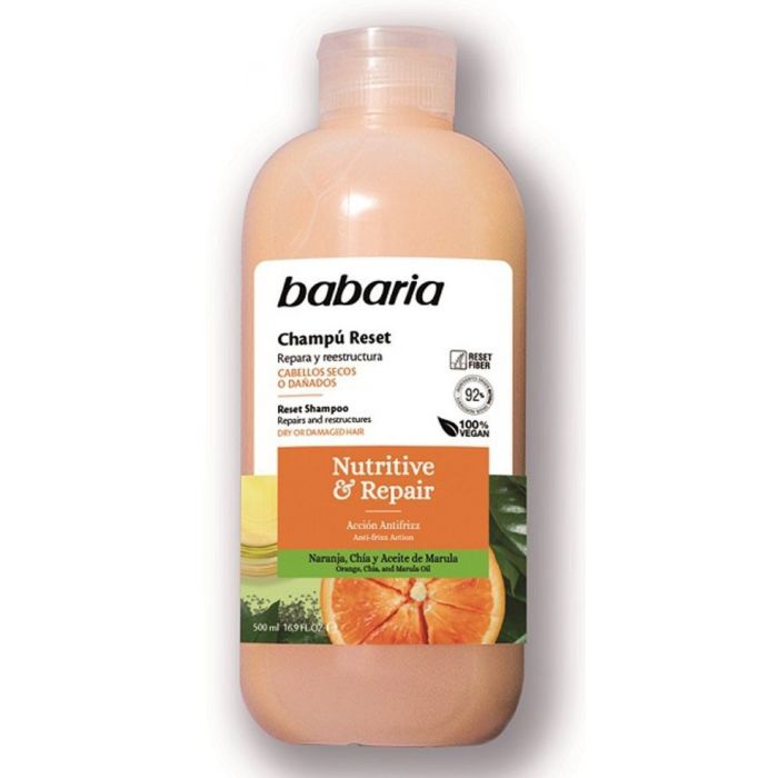 Шампунь Champú Reset Nutritive & Repair Acción Antifrizz Babaria, 500 ml colorproof crazy smooth anti frizz shampoo 750 ml