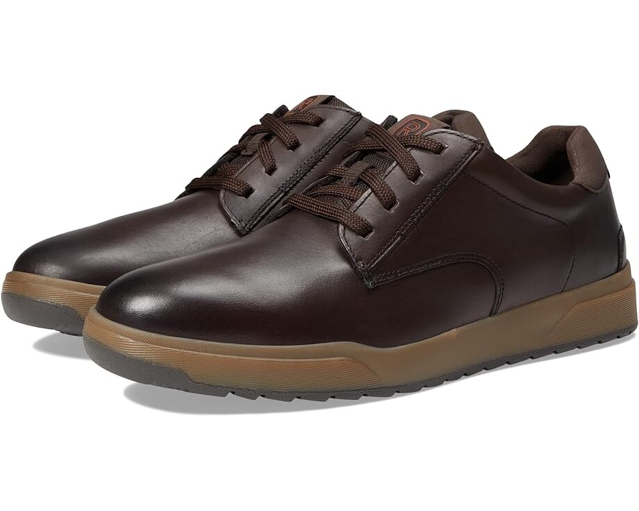 

Кроссовки Rockport Bronson Plain Toe, цвет Dark Brown Leather