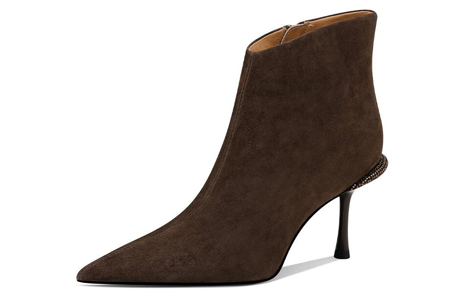 

Ботильоны женские Jessica Sophia, цвет Dark coffee (velvet)