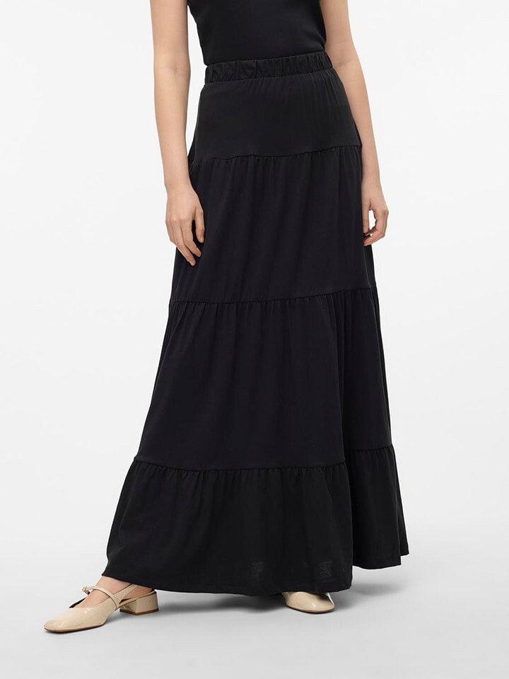 

Длинная юбка Vero Moda, черный