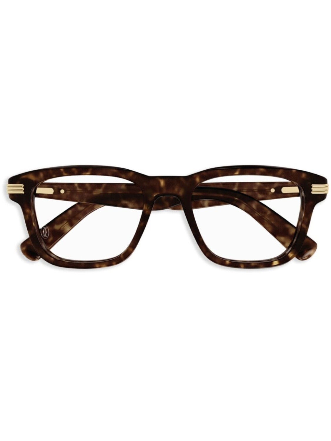

Очки в квадратной оправе Cartier Eyewear, коричневый