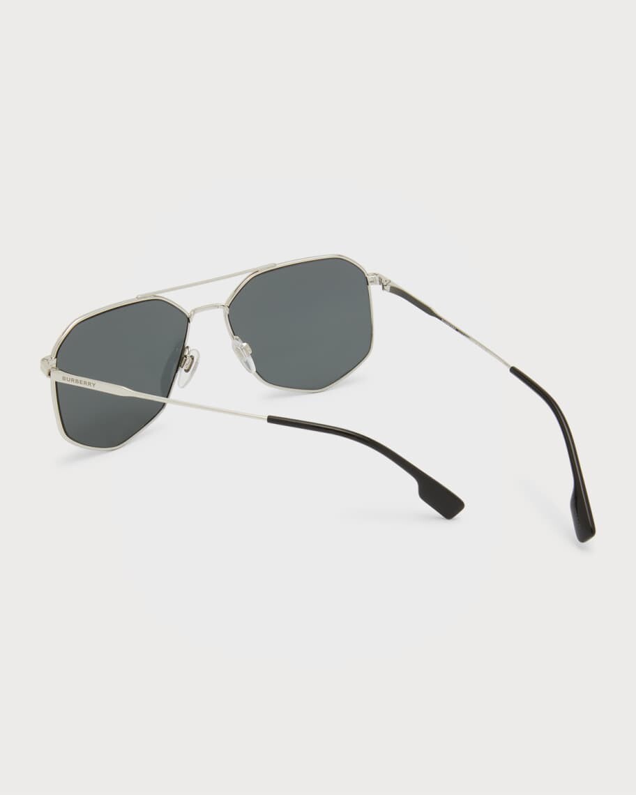 

Мужские солнцезащитные очки-авиаторы Ozwald Steel Burberry