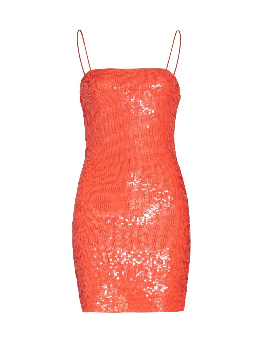 

Мини-платье Fifi с вышивкой пайетками Alice + Olivia, коралловый