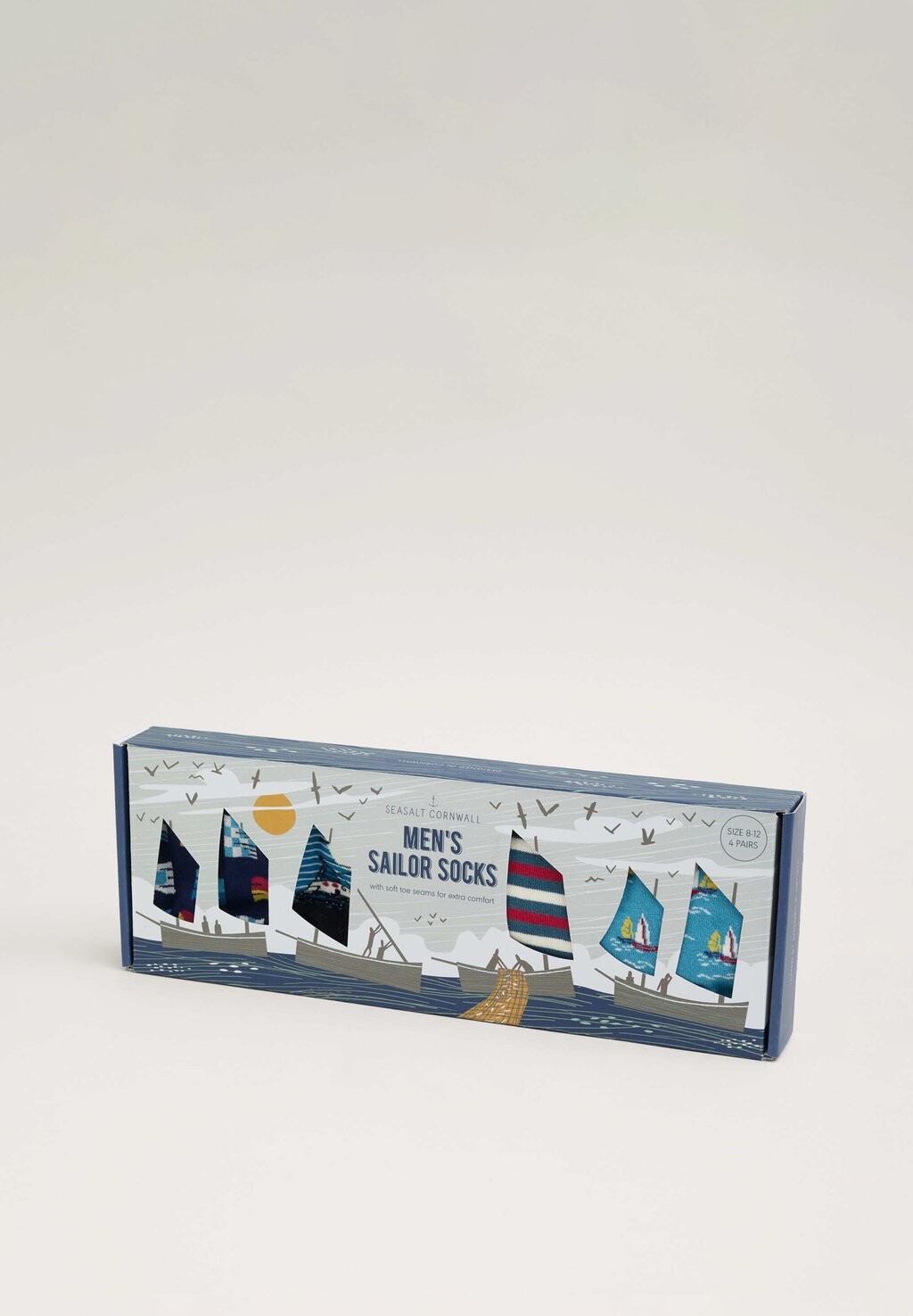 

Носки SAILOR BOX OF 4 Seasalt Cornwall, синий