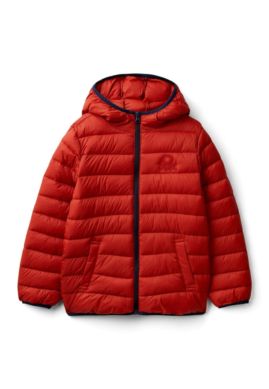 

Пуховик PADDED WITH HOOD United Colors of Benetton, цвет red