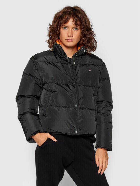 

Пуховик стандартного кроя Tommy Jeans, черный