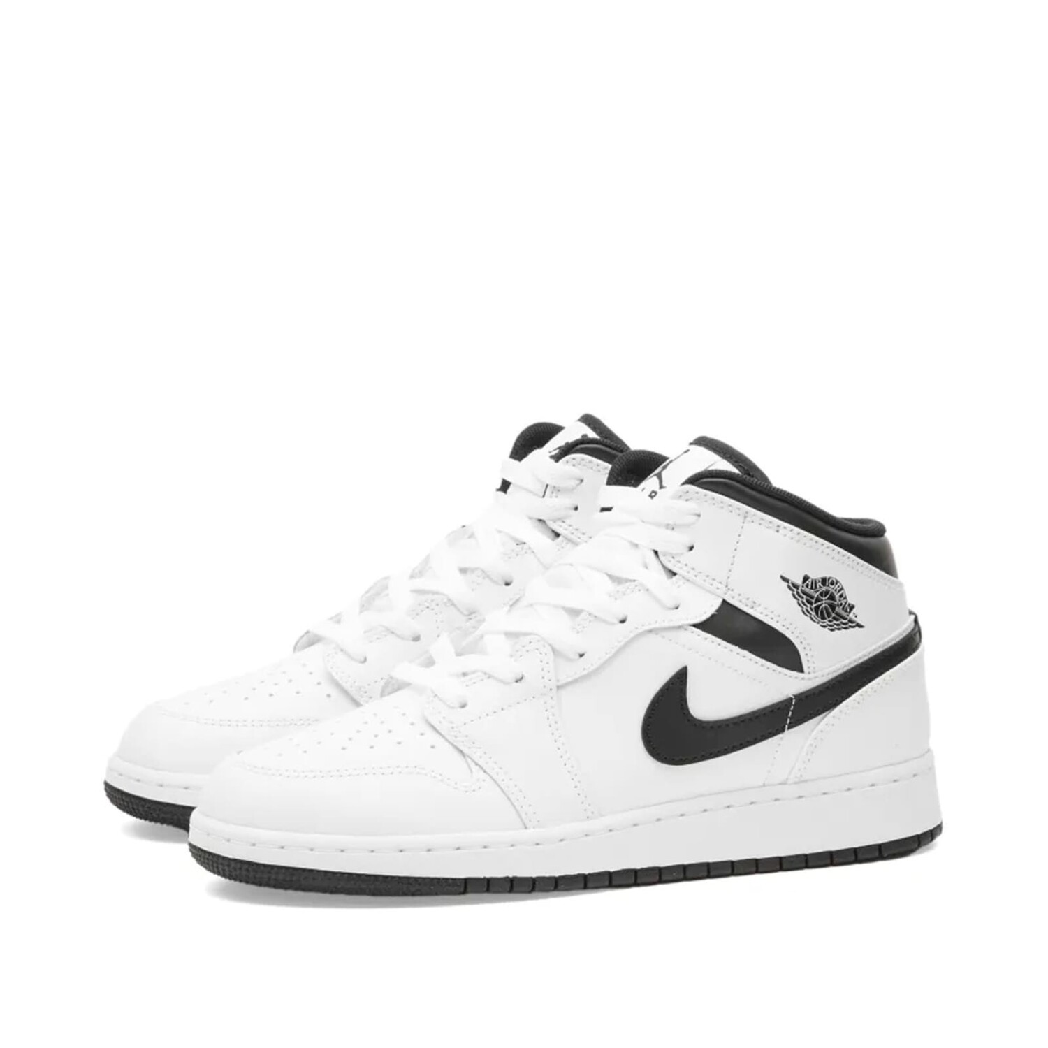 

Кроссовки Air Jordan 1 Mid Gs, цвет Black & White