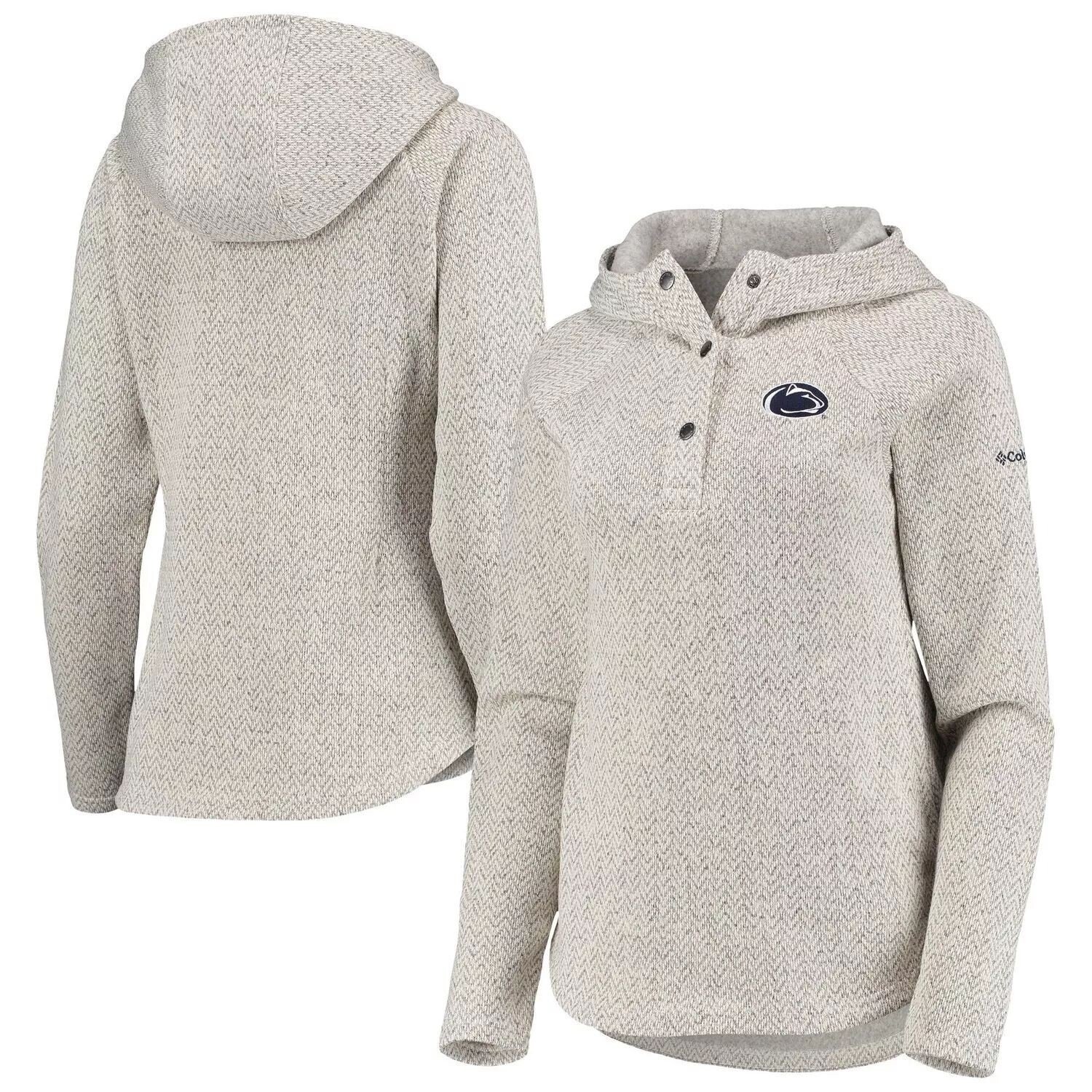

Женский флисовый пуловер с капюшоном Columbia Cream Penn State Nittany Lions Darling Days реглан