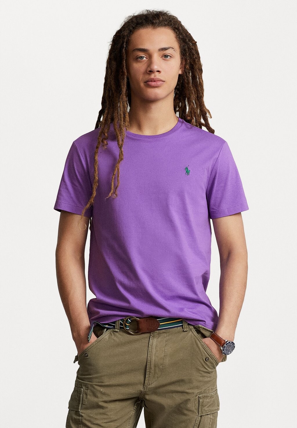 

Базовая футболка Short Sleeve Polo Ralph Lauren, цвет spring violet