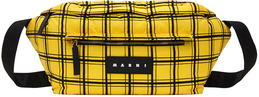 

Желтый чековый кошелек Marni