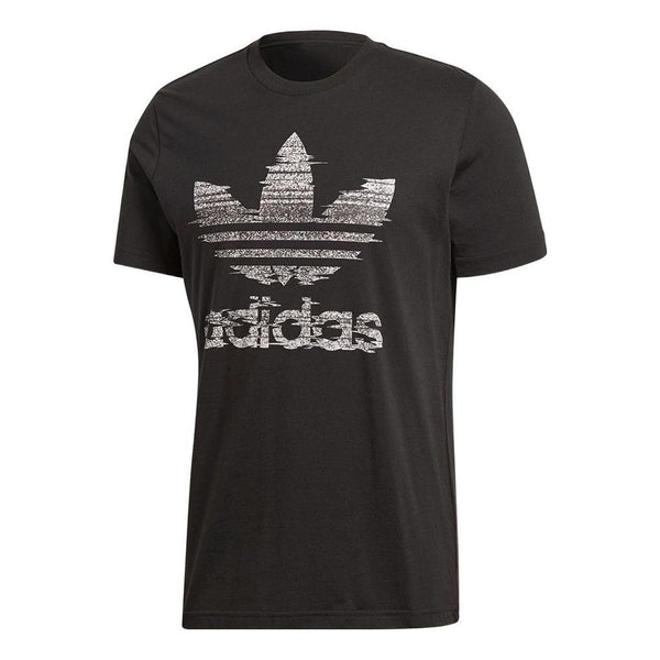 Футболка Men's adidas originals Twist Alphabet Logo Printing Round Neck Pullover Short Sleeve Black T-Shirt, мультиколор