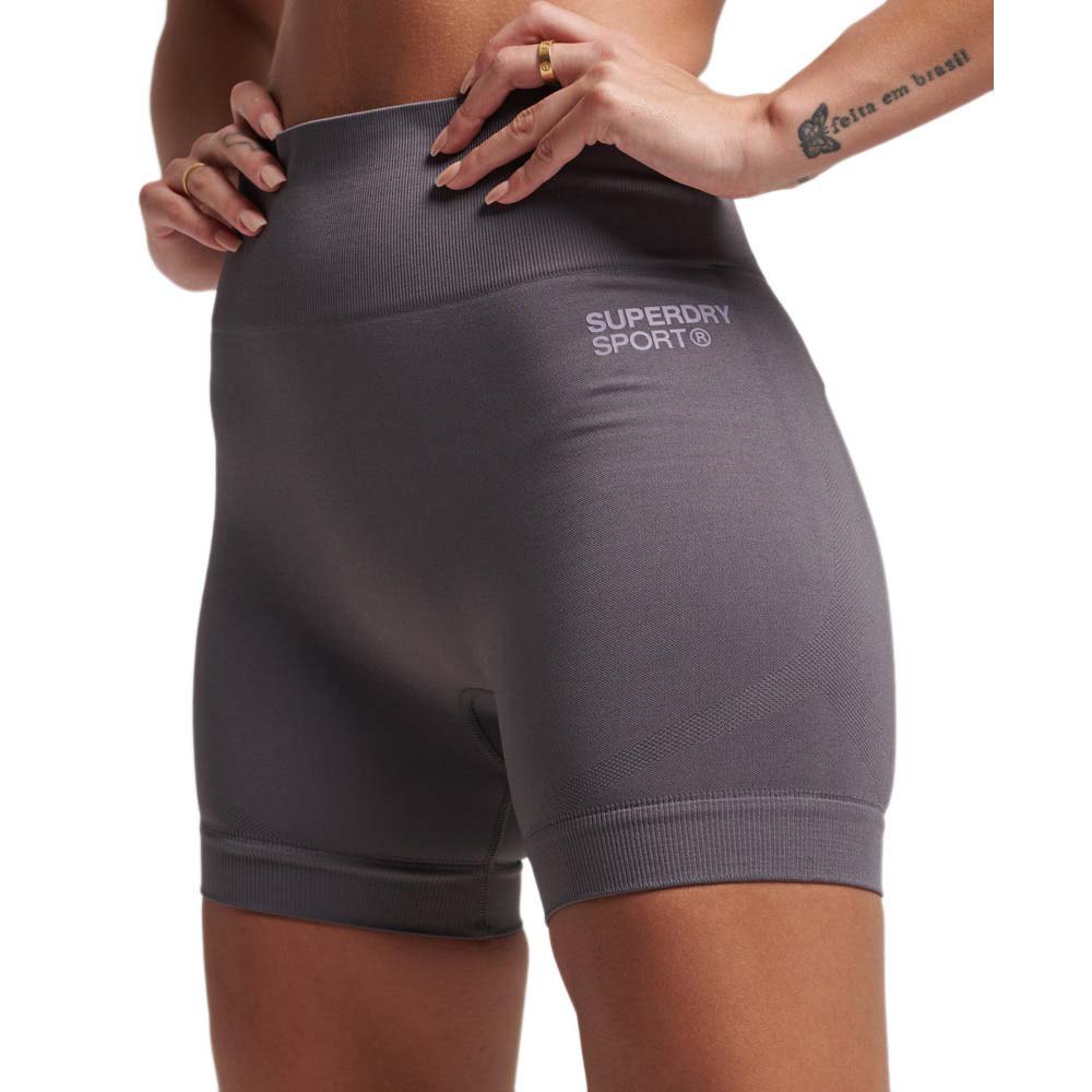 

Леггинсы Superdry Core Seamless Short, серый