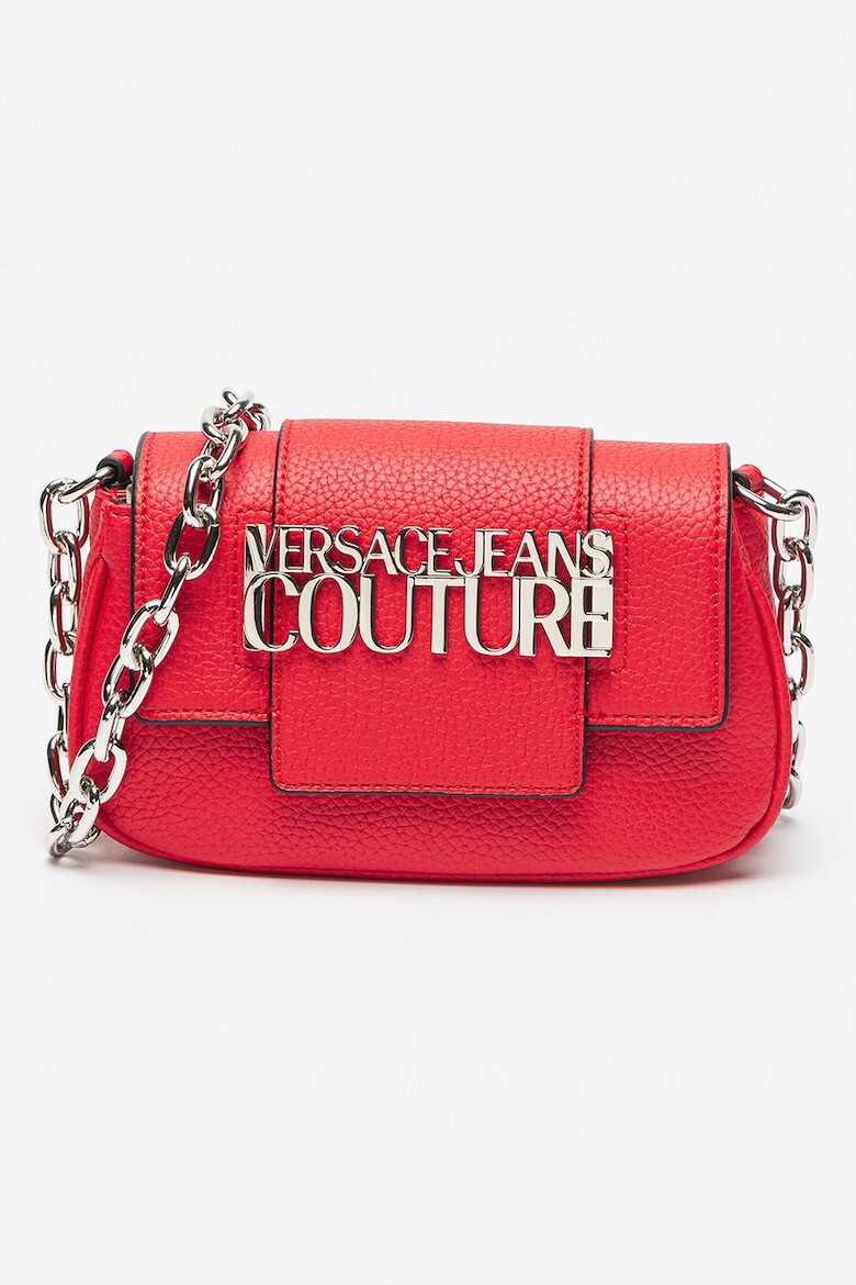 

Сумка из экокожи с металлическим логотипом Versace Jeans Couture, красный