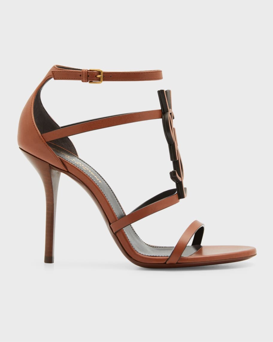 

Сандалии Cassandra YSL Medallion на шпильке Saint Laurent