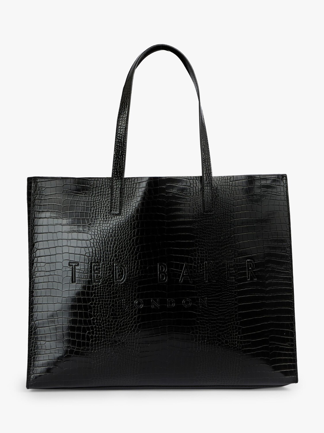 

Большая сумка-шоппер Ted Baker Allicon Croc, черная